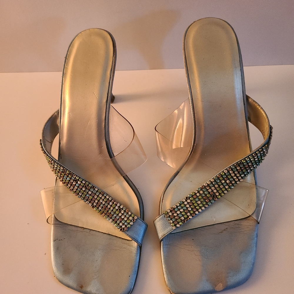Blue sandals